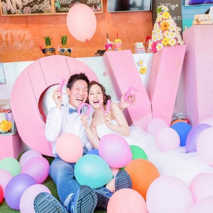 バルーンを使った演出とコーディネート Dressy ドレシー ウェディングドレスの魔法に Byプラコレ