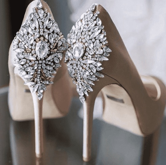 BADGLEYMISCHKA ビジュー サンダル ウェディング（バッジェリー 