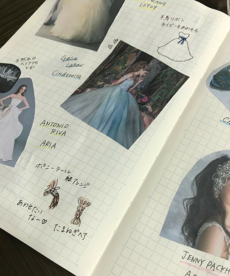 基本のウェディングノートの作り方とおすすめノート 山梨 Dressy ドレシー ウェディングドレスの魔法に Byプラコレ