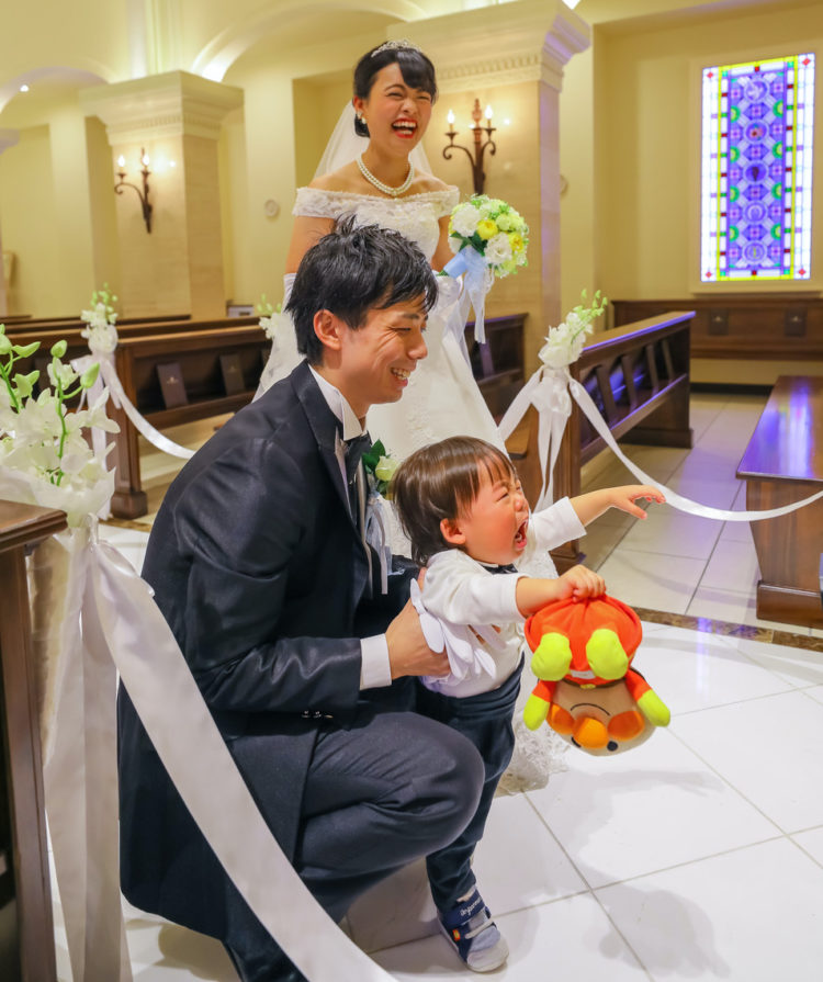 リングボーイ リングガール 車 結婚式 ファミリー婚 子供 ウェディング