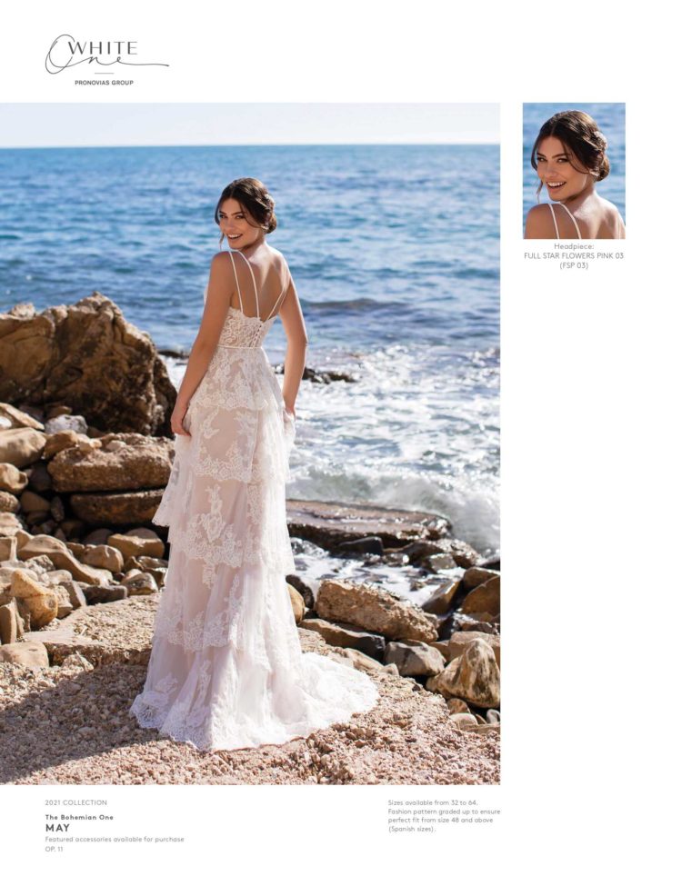 white one ホワイトワン pronovias  ウェディングドレス WHITE ONE（ホワイト ワン）YUMEI modern のマーメイド