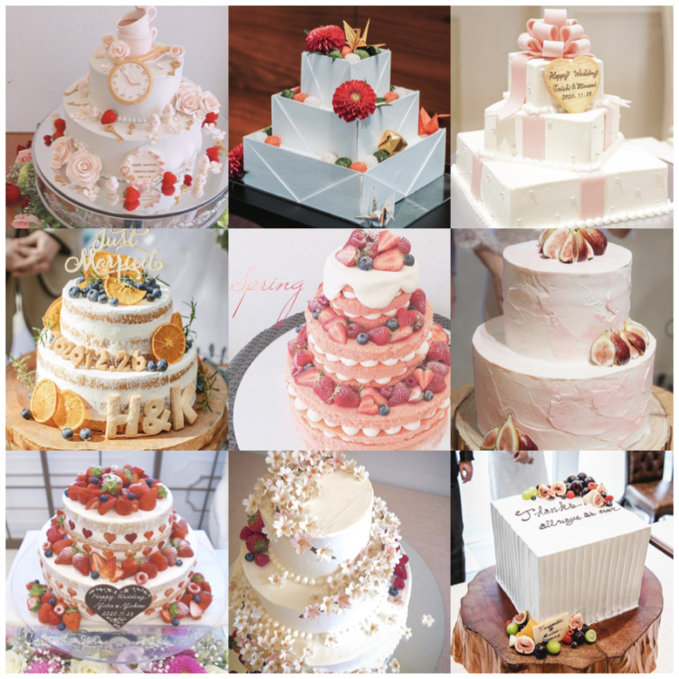完全保存版 結婚式を盛り上げてくれる ウェディングケーキ はもう決まった 卒花嫁様のケーキを集めました ウェディングケーキ100選 Dressy ドレシー ウェディングドレスの魔法に Byプラコレ