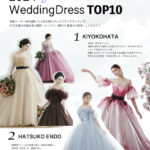 【989人の花嫁が選ぶ】2021夏ver国内ドレスブランドランキング、1位はKIYOKOHATAのドレス♡