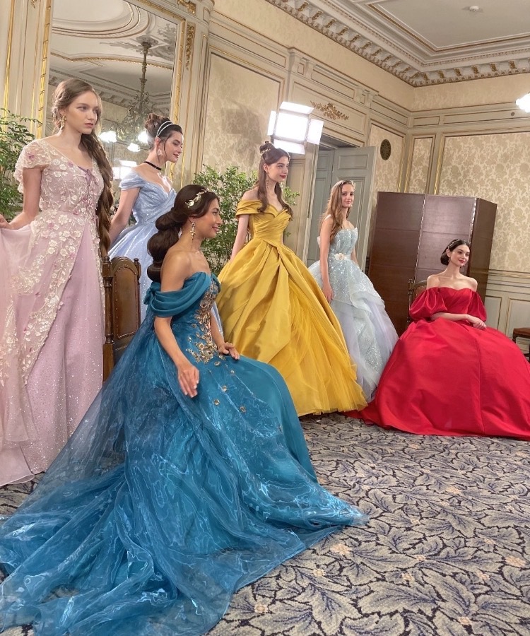 展示会レポ 7th Disney Weddingdress Collection 全キャラクターのインスアドレスをご紹介します Dressy ドレシー ウェディングドレス ファッション エンタメニュース