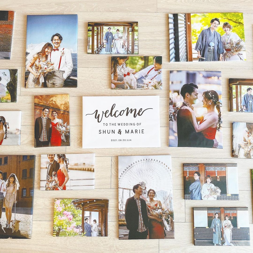 高見えdiy カンタンで おしゃれ 壁が華やかになる フォトパネル が大人気 作り方もご紹介 𓂃𓈒𓏸 Dressy ドレシー ウェディングドレスの魔法に Byプラコレ