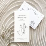 【韓国風デザイン招待状】結婚式のペーパーアイテムにトレンドの韓国風デザイン「kimoto」がカワイイ。