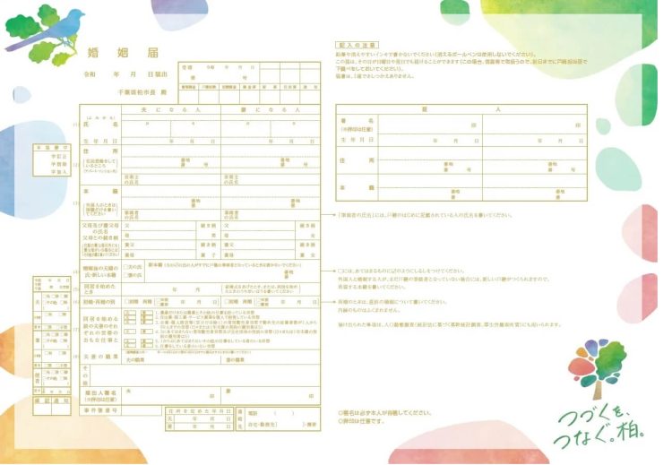 千葉 婚姻届