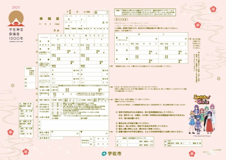 大分　婚姻届　宇佐市