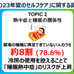 ＜「2023年夏のセルフケア」に関する調査＞今夏は「熱中症」「口臭」「気象病」に対するセルフケアがより重要に。梅雨などの気圧変化に加え、脱マスクや電気代高騰が大きく影響