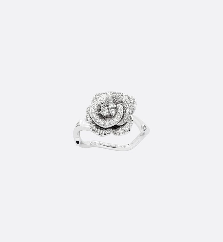 敵なし映えアクセ♡【Dior】Jardin de Dior リング Jardin de Dior Ring Gold-Finish Metal and White Resin Pearls