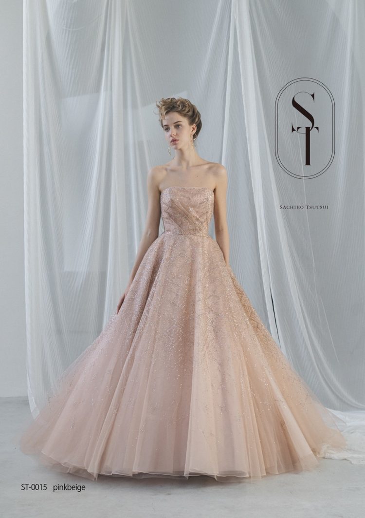ピンク カラードレス　sachiko tsutsui風 NEWブランド】SACHIKO TSUTSUI新作ドレスが入荷いたします
