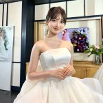 モデルの宮本李菜さんが【Les Fees Couture (レフェクチュール)】の最新作のウェディングドレス姿を披露♡