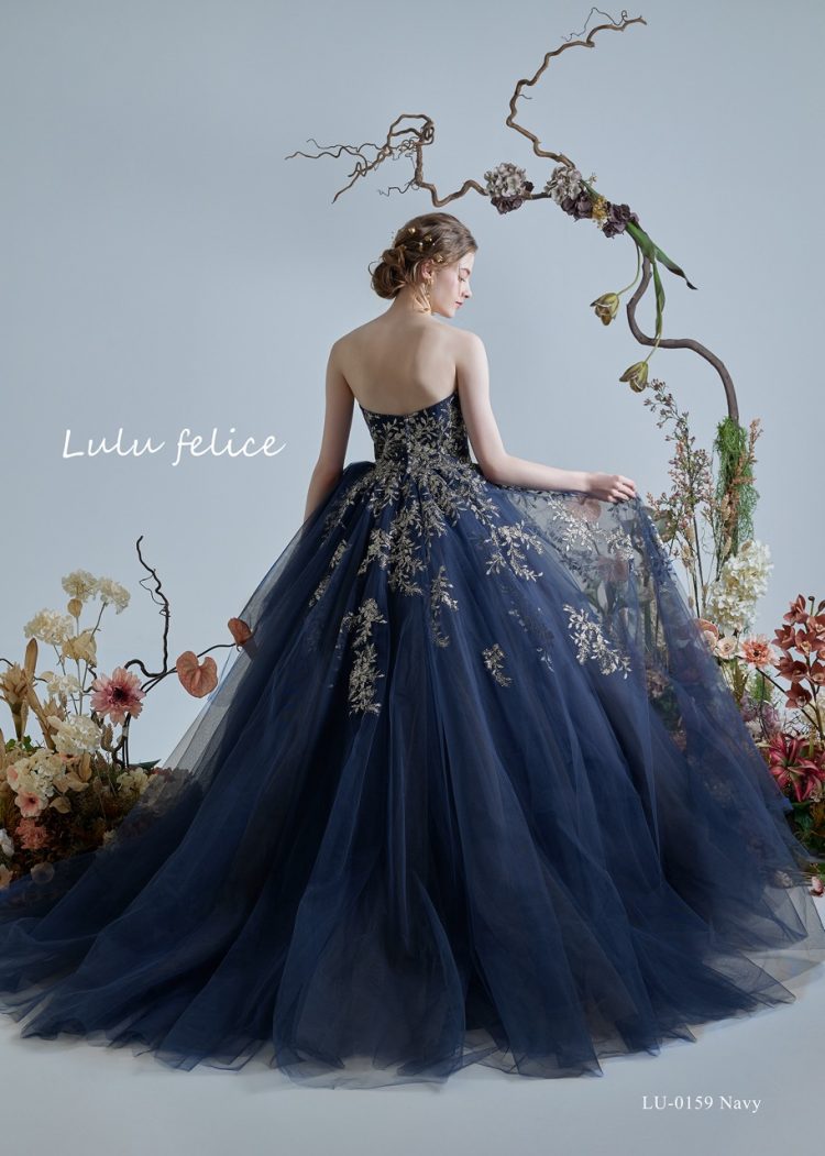 Lulu felice カラードレス 9号-15号 new collection♡ 【dress】B-02466 terracotta Lulu felice