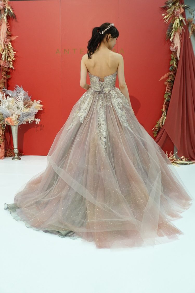 マリアローザ　charm カラードレス　クラシカ表参道で着用 マリアローザ charm カラードレス クラシカ表参道で着用