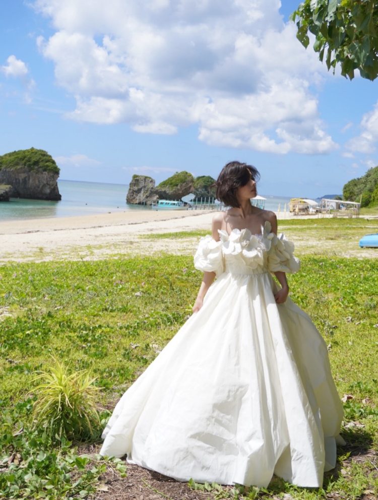 安斉星来 ウェディングドレス