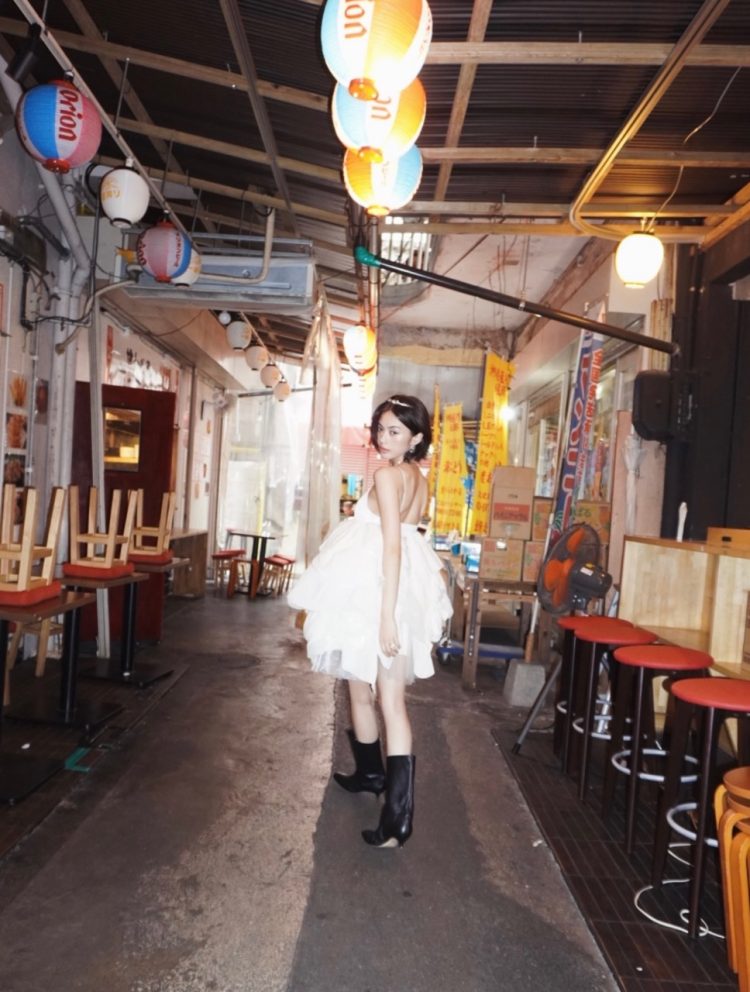 安斉星来 ウェディングドレス