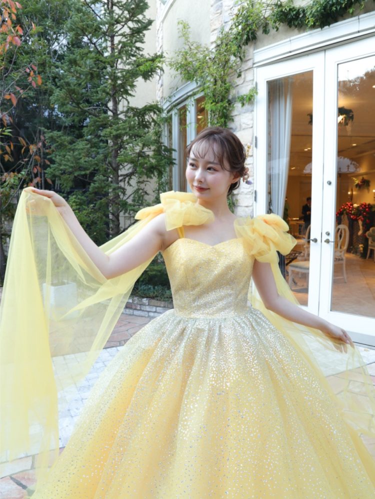 美品✨人気完売品 フォクシー カトレアドレス 銀座本店限定 イエロー 定価13万 AK10457_OR4.jpg