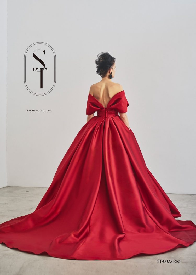 ST-0022Redバックリボンはお取り外しが可能