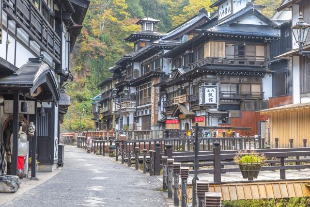 山形避暑地 銀山温泉