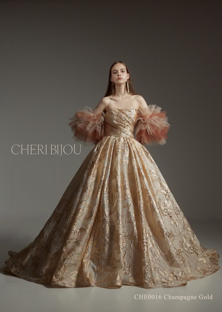 韓国テイストの新ブランドCHERI BIJOUウェディングドレス