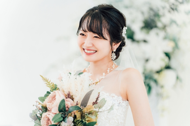 ブーケの押し花