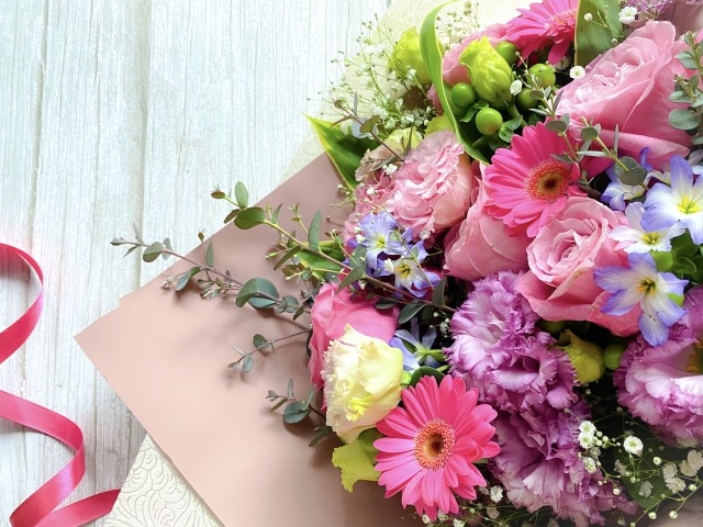 ブーケの押し花
