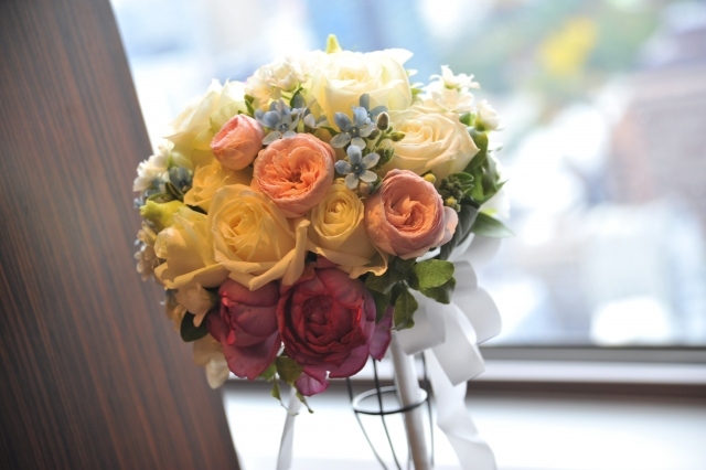 ブーケの押し花