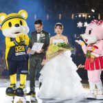 【バスケのハーフタイムに結婚式！？】宇都宮ブレックスの試合のハーフタイムで行われた結婚式をご紹介！