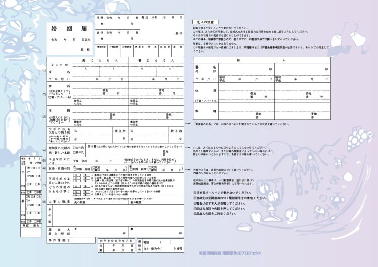 ご当地婚姻届
