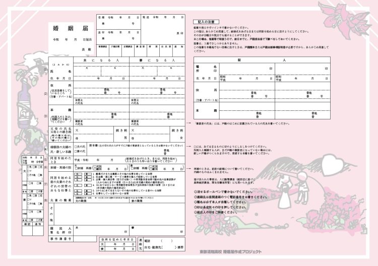 ご当地婚姻届