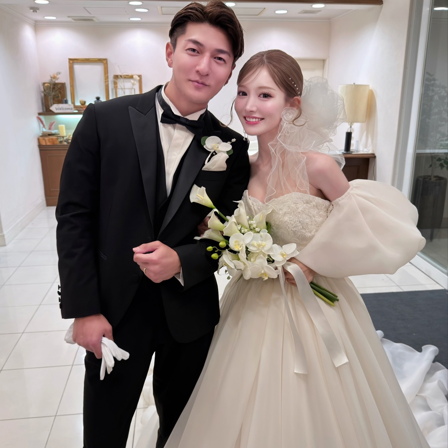 山川夏輝選手　apyu　結婚式