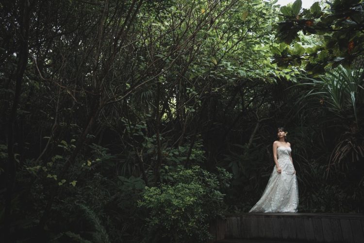 朝日ななみさんウェディングドレス姿