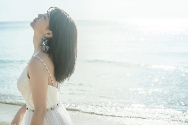 朝日ななみさんウェディングドレス姿