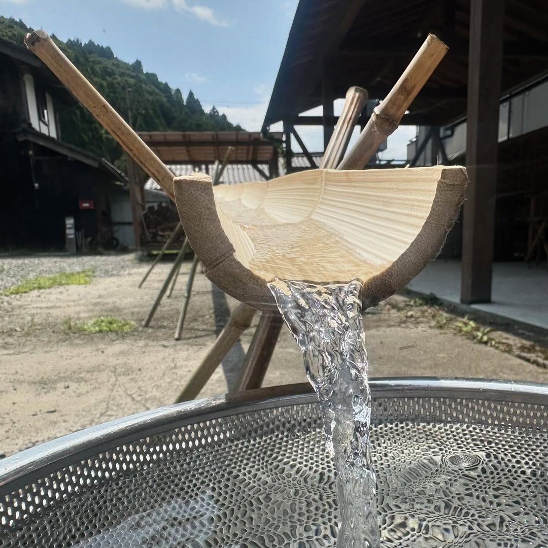 たらいち邸　流しそうめん