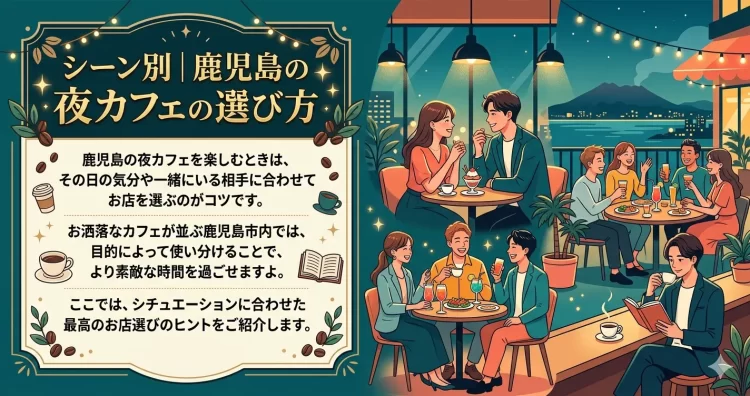 シーン別｜鹿児島の夜カフェの選び方